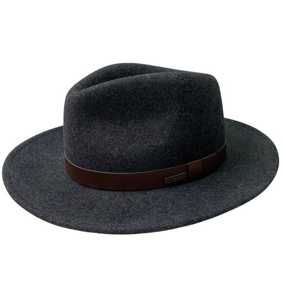 Pendleton 100% Pure Virgin Wool Mens Gray Brown Fedora Western Indiana Jones - Picture 5 of 10